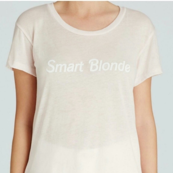 wildfox smart blonde sheer t-shirt Barbie medium - Picture 1 of 10
